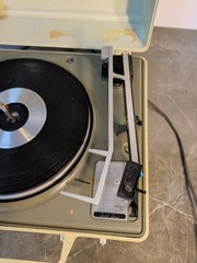 Vintage General Electric Deluxe Automatic Record Player Model V648h WORKS Read