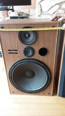 Vintage Pioneer CS-G404 Speakers. Large Floor 3-Way Speakers 15″ Woofers Tested
