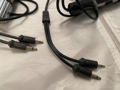 Realistic Dynamic 200 OHM Microphones Pair of Two Plug In Small Microphones VTG