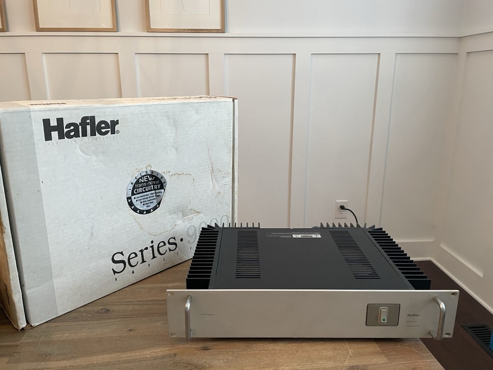 Hafler Transnova 9300 9000 Series Power Amplifier Silver With Handles 19” NOS?