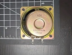 Compact 3 Watt 8 Ohm Speaker – 2-5/8″ Square Paper & Foam Cone
