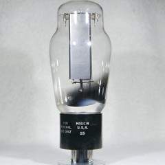 RCA 5U4G Hanging Filament Bottom Getter Smooth Black Plate USA 1942
