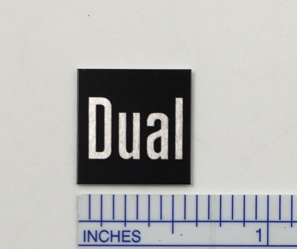 Dual Turntable Badge Logo For Dust Cover Metal Custom Made