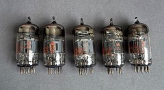 Sleeve of five Zenith 6GH8A tubes NOS Tested utilized in Scott 299 & LK-72B amps
