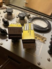 6LX8 / LCF802 NOS vacuum tubes Sylvania triode pentode 2pc