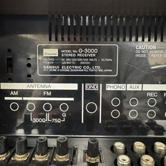 SANSUI G-3000 VINTAGE AM/FM STEREO RECEIVER – SERVICED – CLEANED – TESTED