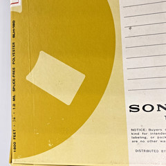 Sony SLH‑180 Reel‑to‑Reel Tape 1/4″ x 1800ft Type‑7 1.0mil Splice‑Free NOB
