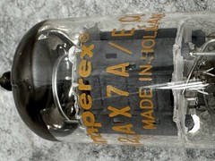NOS NIB AMPEREX 12AX7A ECC83 MADE IN HOLLAND TUBE TESTS 100% AMPLITREX