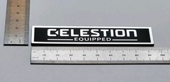 Celestion Equipped Badge Emblem Logo Premium Silver With Adhesive