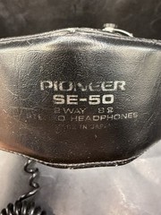Vintage Pioneer SE-50 2-Way Headphones With Case And Instruction Manual
