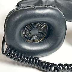 Vintage Black Stereo Head Phones