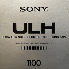 Sony ULH-11-1100-BL Reel Recording Tape, LP, 10″ Metal Reel, 3600 ft