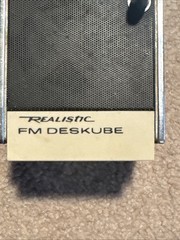 Realistic FM Deskube 12-182 Vintage Radio WORKS! Desk Cube