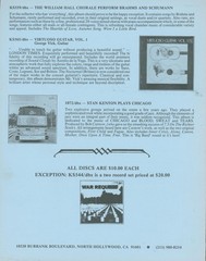 1970 Klavier Records dbx Encoded Discs Audiophile Catalog Order Form HiFi Stereo