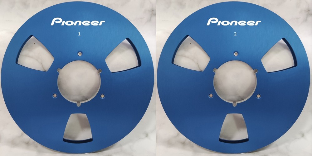 One Pair 10.5” blue Pioneer Tape reel High Quality Aluminum Take Up Reel