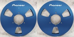 One Pair 10.5” blue Pioneer Tape reel High Quality Aluminum Take Up Reel