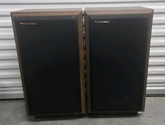 Cerwin Vega AT-12 Speakers Pair | Refoamed Woofers | Original Grills | Fully Wor