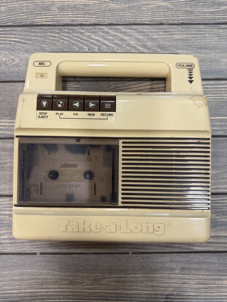 Vintage Take-a-Long Portable Cassette Player Recorder 1983 Made in China Auto