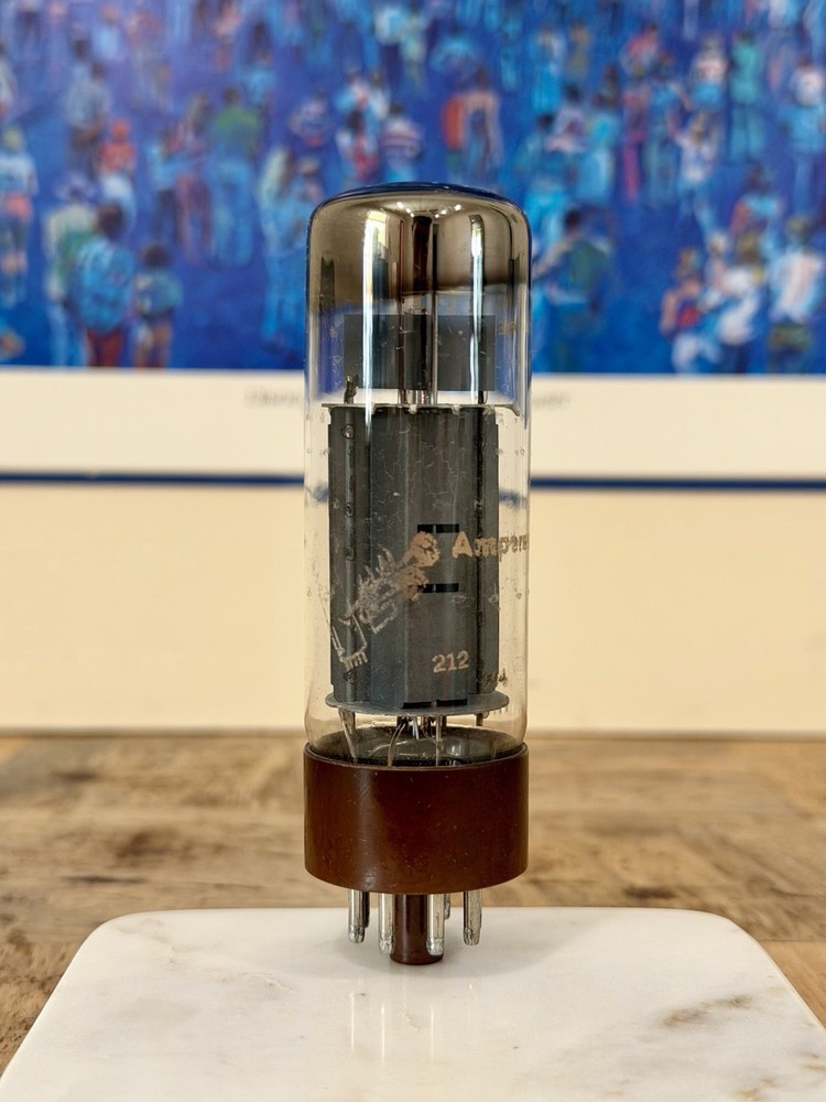 Amperex Bugle Boy EL34 6CA7 Tube XF4 DD Getter Brown Base Holland TV7 TESTED +