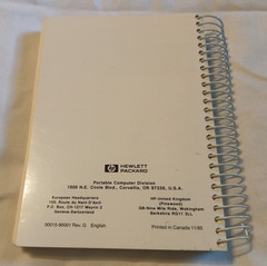 Vtg Hewlett Packard HP 15C Scientific Calculator w Case w Spiral Handbook 1985
