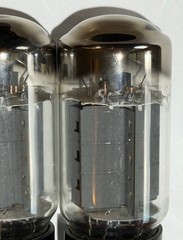 Super Rare Pair LINDAL JAPAN FAT BOTTLE EL34 6CA7 Tubes Matched @ 38 & 38 M/A