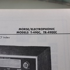 MORSE/ELECTROPHONIC T-490C TR-4900C Stereo Receiver Service Manual 1973