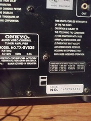 Tested & Working Sherwood RD-6500 Receiver 100w 6Ohms 5.1 Channel PLUS REMOTE