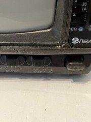 Vintage 1990’s 5” Newtech Model TV-7R Black And White Portable Gaming TV + Radio