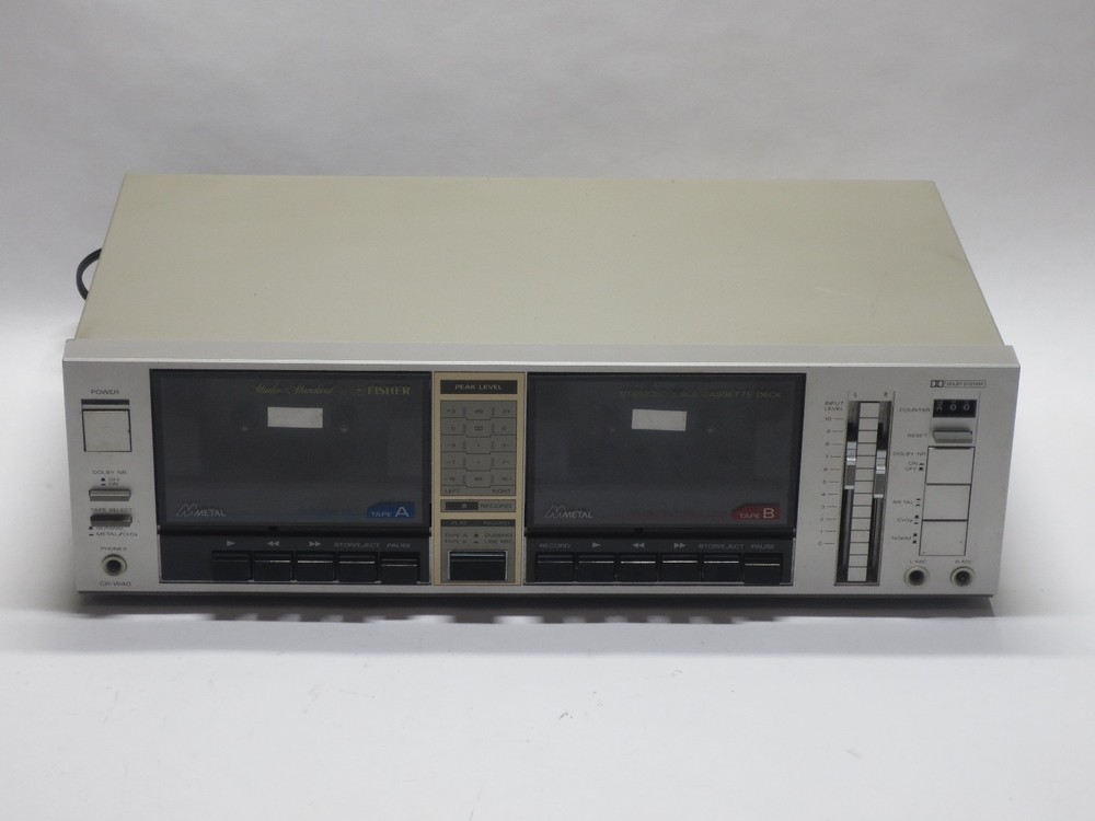 FISHER CR-W40 Studio-Standard Stereo Double Cassette Deck