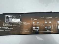 Crown IC-150A Preamplifier Parts – Rear Panel in great condition