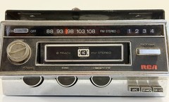 Vintage RCA 12R600 8‑Track Player Tone, Balance & Volume Controls 12 V DC