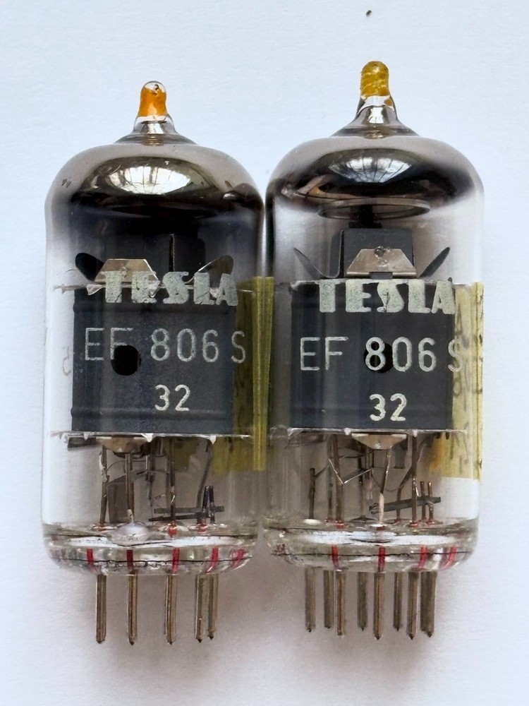 2PCS TESLA EF806S / EF86 / 6267 / 6J32P AUDIO TUBES! NOS! RARE! TESTED!