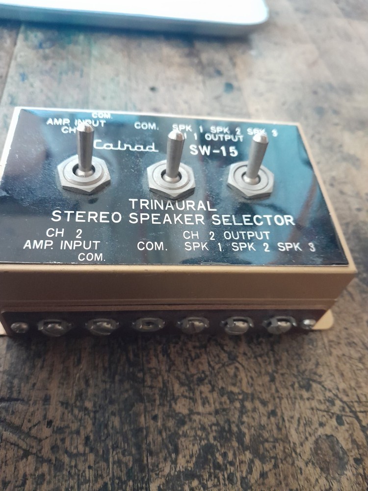 Vintage Calrad SW-15 Trinaural Stereo Speaker Selector RARE!