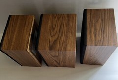 2 Vintage Pioneer CS-X300-Q + 1 Cs-x500-Q Surround Speakers Book Shelf Tested