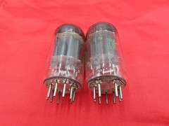 1959 Sylvania 12AU7 PLATINUM GRADE Preamp Tubes Matched Pair Test 100% NOS ECC82