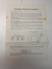 Original Garrard 301 Manual & Paperwork Bundle
