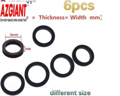 6pcs for Cassette Deck Recorder Tape Idle Wheel Belt Loop Idler Rubber Ring