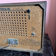 Mid Century Tube FM AM Radio Panasonic 782B Tweed 1963 Please Read