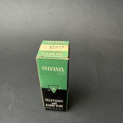 1961 12AX7 7025 Sylvania Tube Gray Short Plate O Getter TV7 Test NOS SY-7