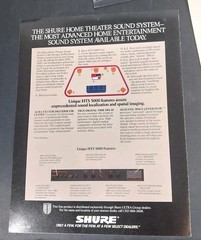 Ultra Rare 1986 Shure HTS 5000 / HTS 5200 Dealer White Paper & Catalog Lot