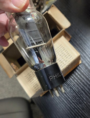 NOS PHILCO Type # 50 Single Black Plate Vacuum Tube Tested TV7D/U