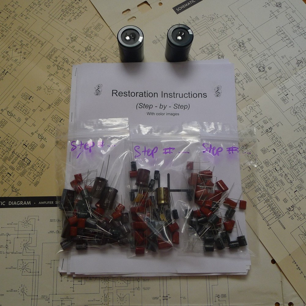 Kenwood KR-710 rebuild restoration recap service kit repair filter capacitor