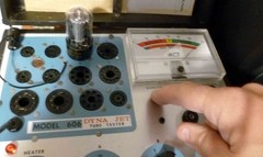 Matched Pair RCA BlackPlate 6v6 GT Power Tubes Both test strong at 100+ each