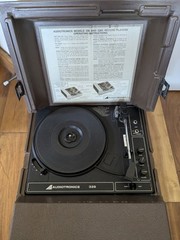 🍊Vintage 1970s * Audiotronics 4-Speed RPM Record Player | Model 328 * WORKS!