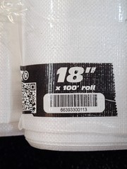 Fast-Tube 18-inch Diameter x 100 FT Roll All Weather Utility Clear Column Form
