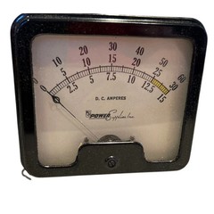 Vintage Westinghouse D.C. Amperes Analog Panel Meter – In Original Box