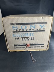 Vintage Sony Tapecorder Assessors 777S-4J Microphone Remote Control Box Japan