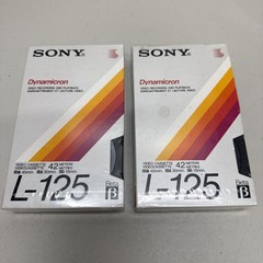 Sony L-125 Beta Videocassette Tape Dynamicron 45 Minutes NEW & SEALED Lot of 2