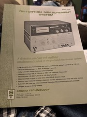 Sound Technology Distortion Measurement System Model 1710A
