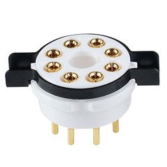 1pcs Amptata 8pin Tube Socket Octal Gold EL34 6SN7 KT88 5U4G 274B 6L6 5AR4 6V6